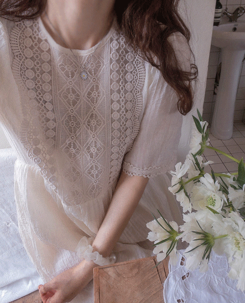 leelin-[로이먼드 슈가레스 은은한줄지 살랑핏 원피스[size:F(55~66)]]♡韓國女裝連身裙