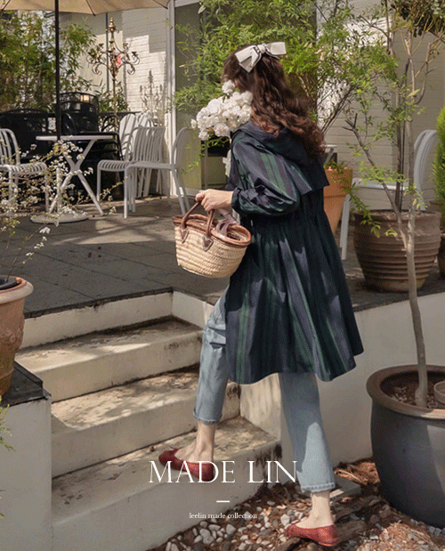 leelin - [[신상특가 1만원 할인]MADE LIN폴베이크 봄체크 스트링 나이스핏 바바리[size:F(55~66)]]♡韓國女裝外套