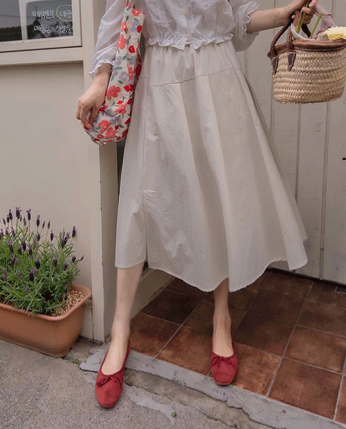 leelin - [젬마트임 기분좋은 바스락 엣지주름 스커트[size:F(55~66)]]♡韓國女裝裙
