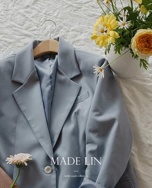 leelin - [[신상 1만6천원특가]MADE LIN 자연스레 커버되는 테일러드 카라자켓[size:F(55~66반)]]♡韓國女裝外套