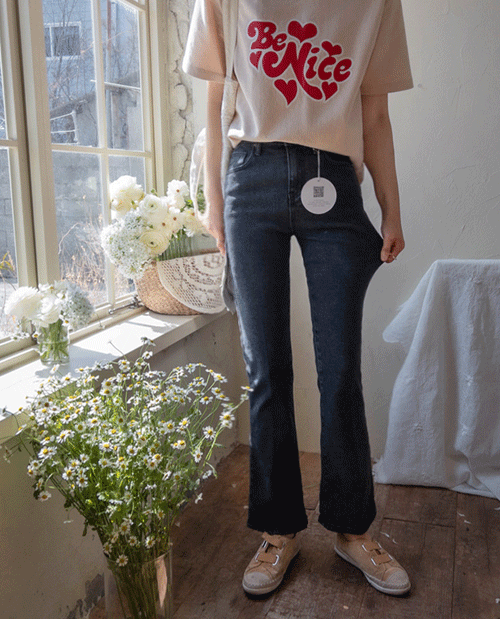 leelin-[워너비 롱다리핏 쪽득스판 레직기 밴드팬츠[size:S,M,L]]♡韓國女裝褲