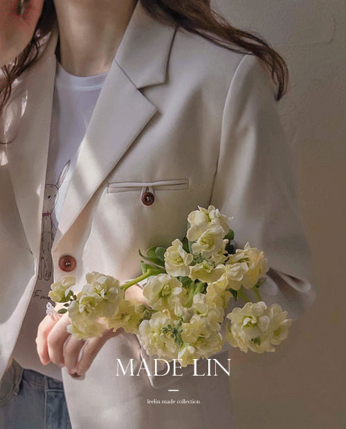 leelin - [[신상특가 1만 6천원 할인]MADE LIN슈크란츠 럭스포켓 포인트 맵시핏 자켓[size:F(55~66)]]♡韓國女裝外套